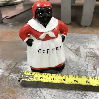 Vintage Black Americana MAMMY AUNT JEMIMA COFFEE Ceramic Polka Dot 3