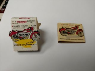 Triumph Motorcycle Dealer Matchbooks