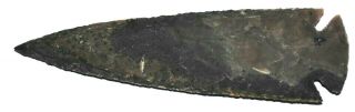 7 " Flint Hand Knapped Agate Stone Arrow Shaped Spear Point S7 " - 1 Agate Spear