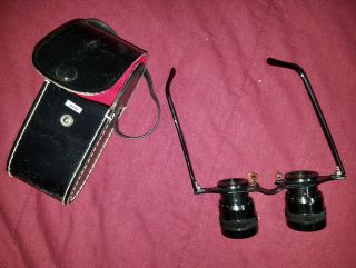 Vintage Sportiere 2.  8 X 2.  8 Coated Opera Eye Glass Binoculars
