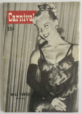June 1956 Carnival Pocket - Size Digest Pin - Up Bettie Page Cover,  Brigette Bardot 7