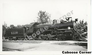 At&sf Atchison Topeka & Santa Fe Railway 1229 B&w Photo (2245)
