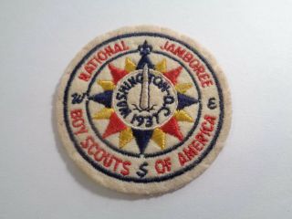 Boy Scouts 3 " 1937 Washington National Jamboree Bsa Patch
