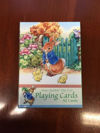 Peter Rabbit Die Cut Playing Cards - 2007 Frederick Warne & Co - Beatrix Potter