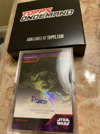 Sdcc 2019 Exclusive Topps Star Wars Power Of The Dark Side Set With Autograph