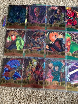 1995 Marvel Metal Cards Complete Set With Speciality Cards Near