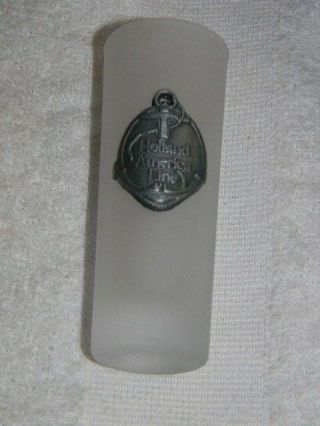 Holland America Line - Shot Glass - Cruise Line,  Frosted Glass With Metal Decoration