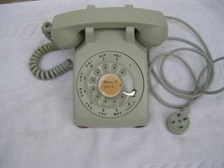 Vintage Gray Western Electric 500 Rotary Phone All Dates 