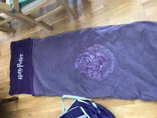 Purple Zip Harry Potter Sleeping Bag - Barely In Carry Bag Snuggle Sack