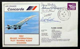 Ireland/gb 1978 Concorde Pilot Training Flight With 5 Signatures Bm423