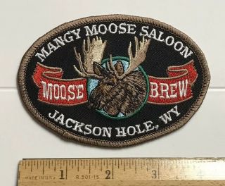 Mangy Moose Saloon Jackson Hole Wyoming Wy Souvenir Embroidered Patch