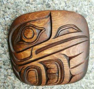 Northwest Coast Native Art Dawson Whale,  Raven and Sea Eagle carvings 4