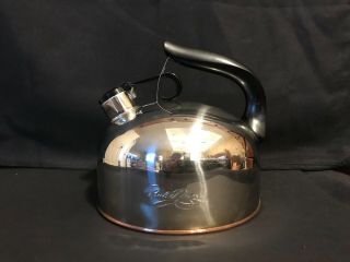 Antique Vintage Paul Revere Copper Kettle Tea Pot W/handle F 91 - 0