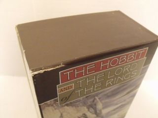 The Hobbit and The Lord of The Rings Four Book Boxed Set J.  R.  R.  Tolkien VGC 3