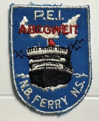 Abegweit PEI Prince Edward Island Ferry Boat NB NS Canada Souvenir Patch Badge 2