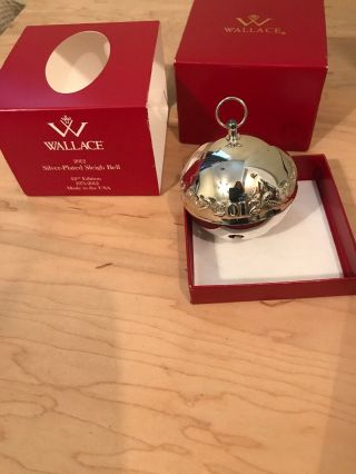 Wallace Silversmiths Christmas Sleigh Bell Ornament 2012 42nd Annual Edition