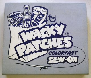 Wacky Packages - Wacky Patches Topps Display Box (empty) 1970s