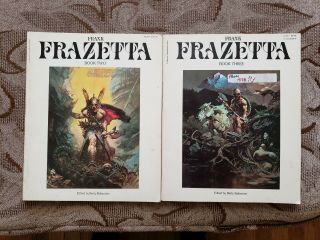 Frank Frazetta Book Two & Three (art,  Fantasy,  Cult,  1970s)