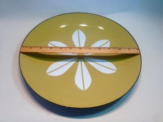 Vintage Mid Century Cathrineholm 12 " Gold Lotus Charger Plate Mcm 1960 