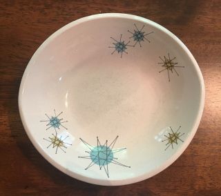 FRANCISCAN Atomic STARBURST 2 Cereal Bowls Mid - Century Gladding McBean 2