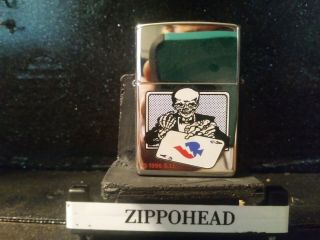 1996 Grateful Dead (skeleton Throwing Ace 9f Spades) Zippo
