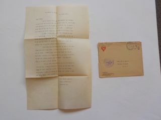 Wwi Letter 1918 41st Division France 120th Field Artillery Hebron Illinois Ww1