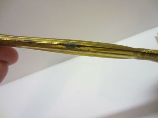 Vtg Mid Century Gold Tone Floral Vanity Dresser Set Brush Comb Hand Mirror 8