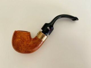 Peterson Deluxe System 12.  5 Natural Bent Birds Eye Grain Estate Pipe