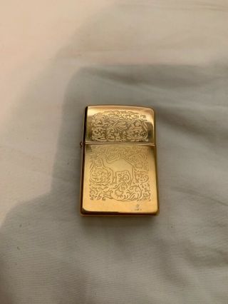 Camel Zippo Lighter 22k Gold Plated,  Almost