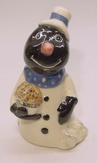 1993 Donnasware Pottery Pie Bird Sammy Black Snowman England