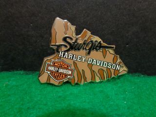 Sturgis Harley Davidson Motorcycle Dealer Arrowhead Lapel Vest Hat Pin