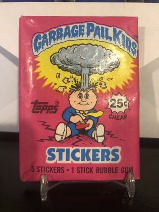 1985 Topps Garbage Pail Kids 1st Series Wax Pack Gpk Os1 Series1