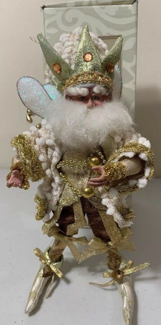 Mark Roberts Christmas Fairy Doll SM Days Crown • Gold • Snowflake • Snowballs 2