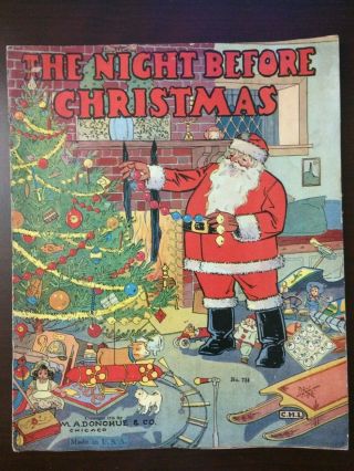 The Night Before Christmas By M.  A.  Donohue & Co.  Chicago 1916