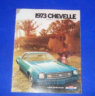 1973 Chevrolet Chevelle Laguna/malibu/deluxe Sales Brochure