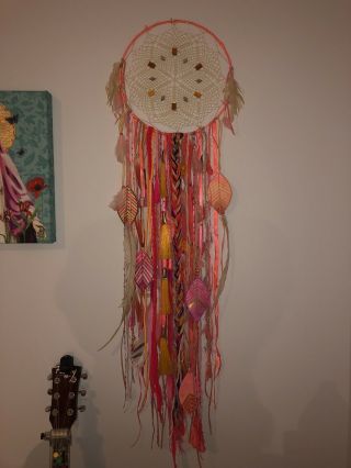 Large One Of A Kind Handmade Dreamcatcher By Artist Rachael Rice