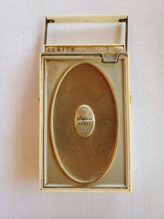 Vintage Zenith Deluxe Royal 500 Transistor Radio Great
