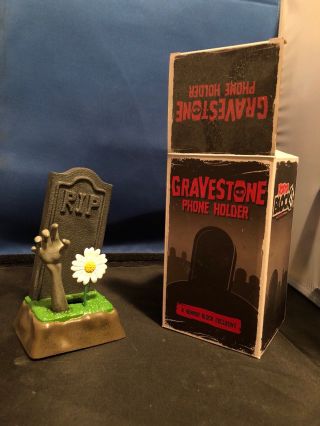Zombie Tombstone Phone Holder Figurine Decorative Walking Dead Halloween