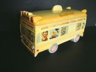 Rare Walt Disney " Cookie Bus " Cookie Jar Disneyland - Mickey Mouse Dumbo