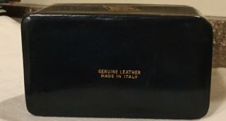 Vintage Italian Leather Dual Playing Card Box Case Ferd Piatnik and Sons,  Vienna 6