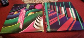 2 Vtg.  1990s Geometric And Colorful Mead Trapper Keeper Folders Vintage 1995