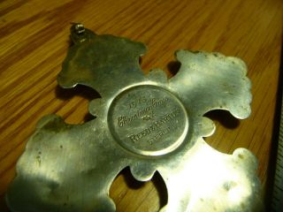Vintage Sterling Silver.  925 Reed and Barton Christmas Cross Orinament 3