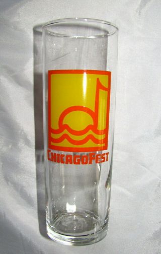 Chicagofest Vintage Ice Tea Glass Gone But Not Forgotten Summer Festival
