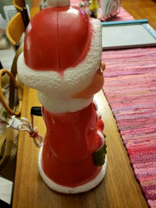 VINTAGE 1950s MRS.  SANTA CLAUS CHRISTMAS LIGHTED BLOW MOLD YARD DECORATION 14 4