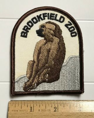 Brookfield Zoo Baboon Island Chicago Il Souvenir Embroidered Patch Badge