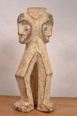 African Tribal Art,  Double face Lega statue from Democratic Republic of Congo 2