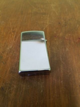Vintage 1966 Zippo Slim Lighter with Shoup Voting Machine Advertising 3