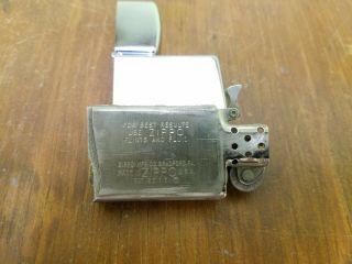 Vintage 1966 Zippo Slim Lighter with Shoup Voting Machine Advertising 4