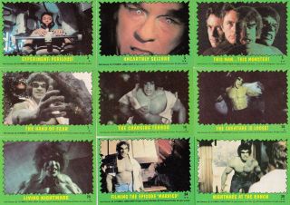 The Incredible Hulk 1979 Topps Complete Base Card Set Of 88 Tv
