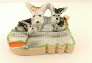 Vintage Corgi Dog Ceramic Ashtray Japan Mid Century